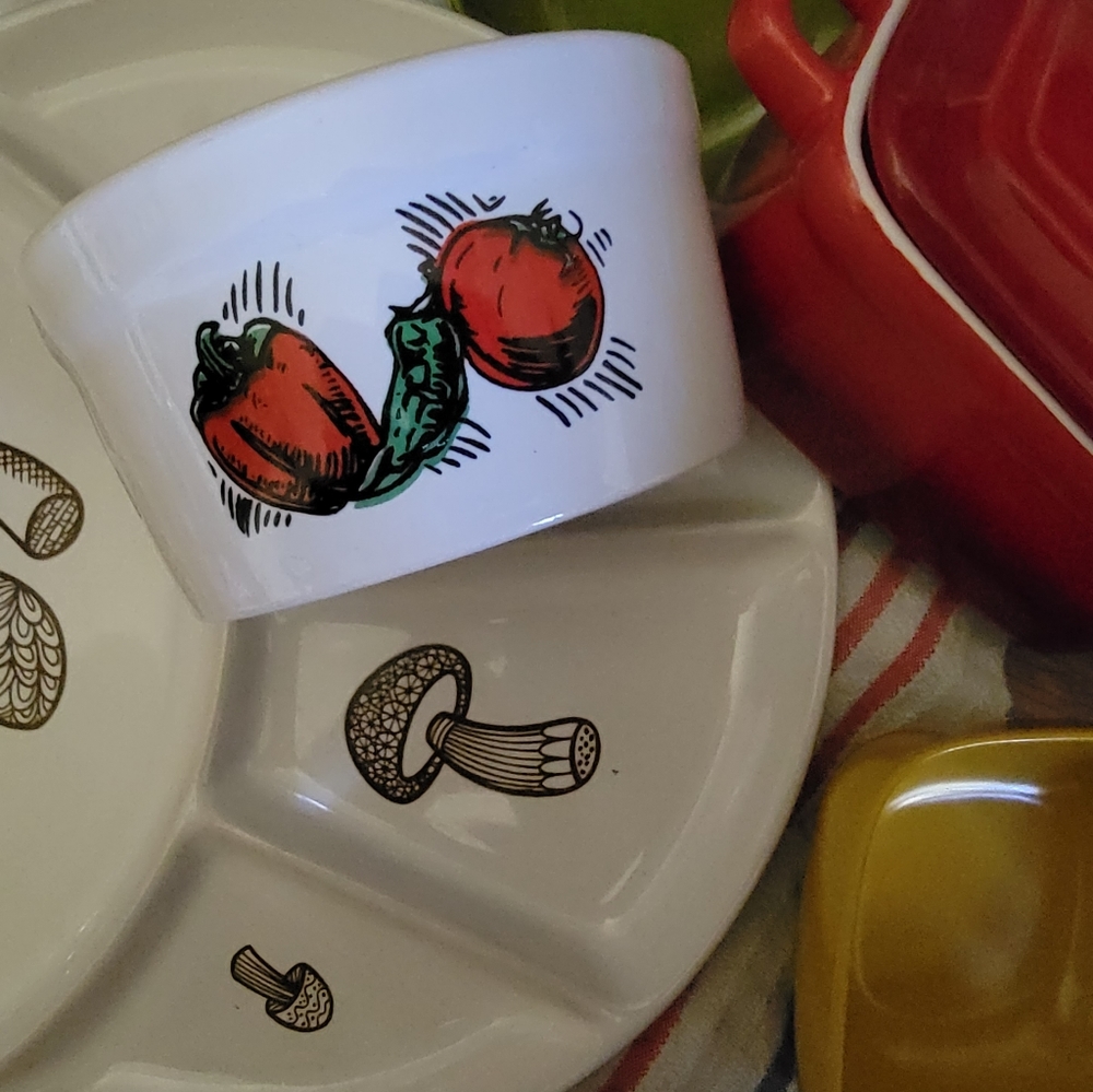 Vintage Salsa Dish Taco Night Sauce Ramekin
